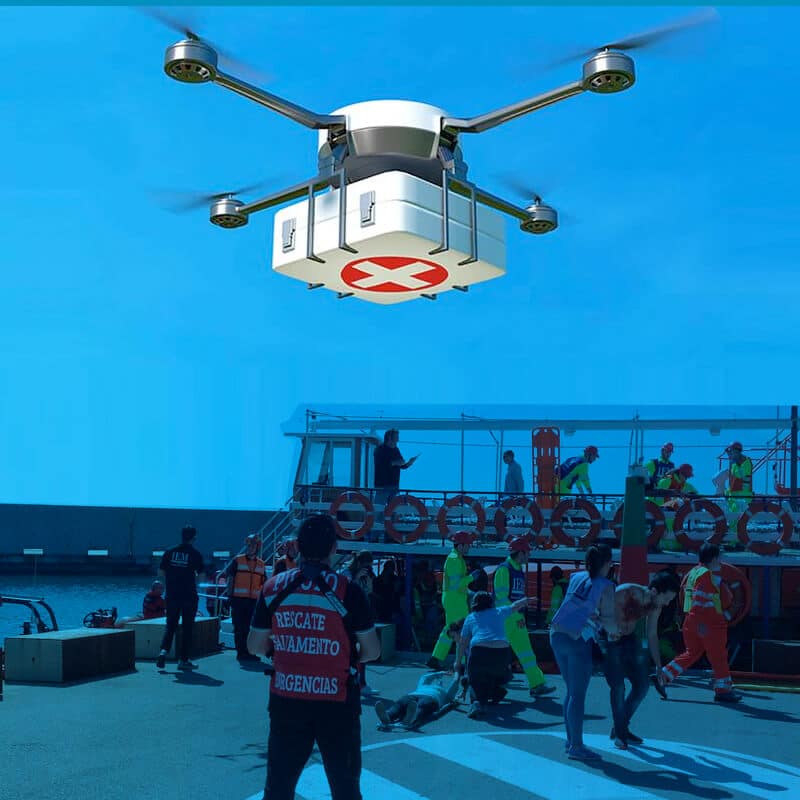 Policia drones puertodrones